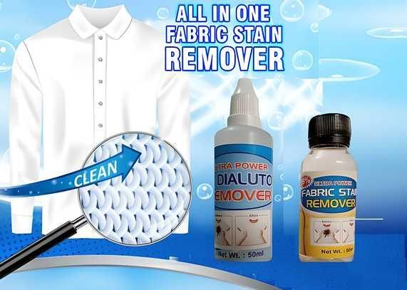 All-in-One Fabric Stain Remover 100ml (Pack of 2 Bottle 50ml Each)
