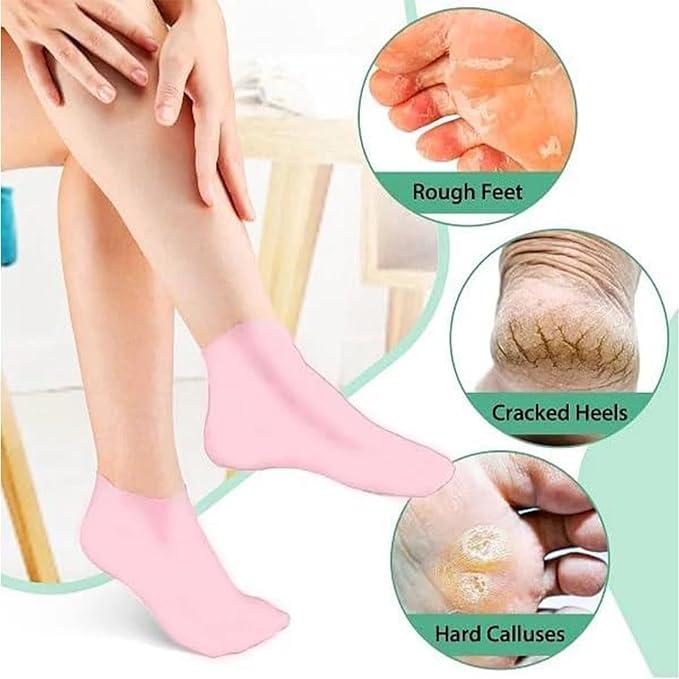 Silicone Gel Socks For Dry Cracked Feet