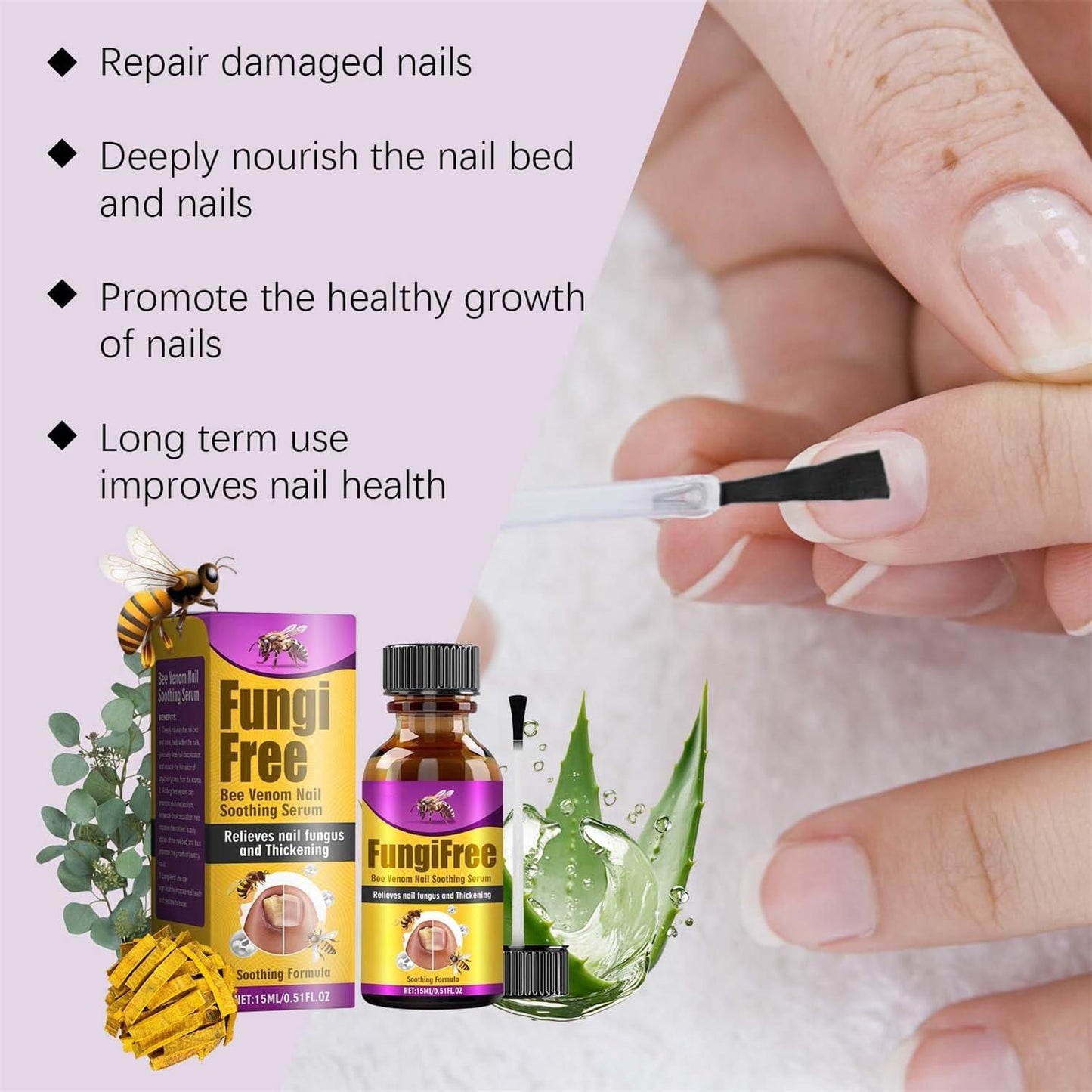 Bee Venom Nail Treatment Solution Serum (15ml)