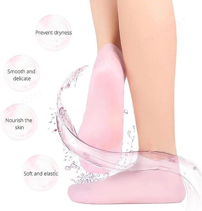 Silicone Gel Socks For Dry Cracked Feet